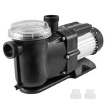 VEVOR virszemes baseina sūknis, 1118 W, vienas ātruma režīms, maksimālā plūsma 378 l/min, 220 V, 2850 apgr./min, maksimālais pacēlums 15 m, ar filtra grozu, piemērots virszemes baseiniem, burbuļvannām un SPA, UL sertificēts