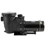 VEVOR virszemes baseina sūknis, 1118 W, vienas ātruma režīms, maksimālā plūsma 378 l/min, 220 V, 2850 apgr./min, maksimālais pacēlums 15 m, ar filtra grozu, piemērots virszemes baseiniem, burbuļvannām un SPA, UL sertificēts