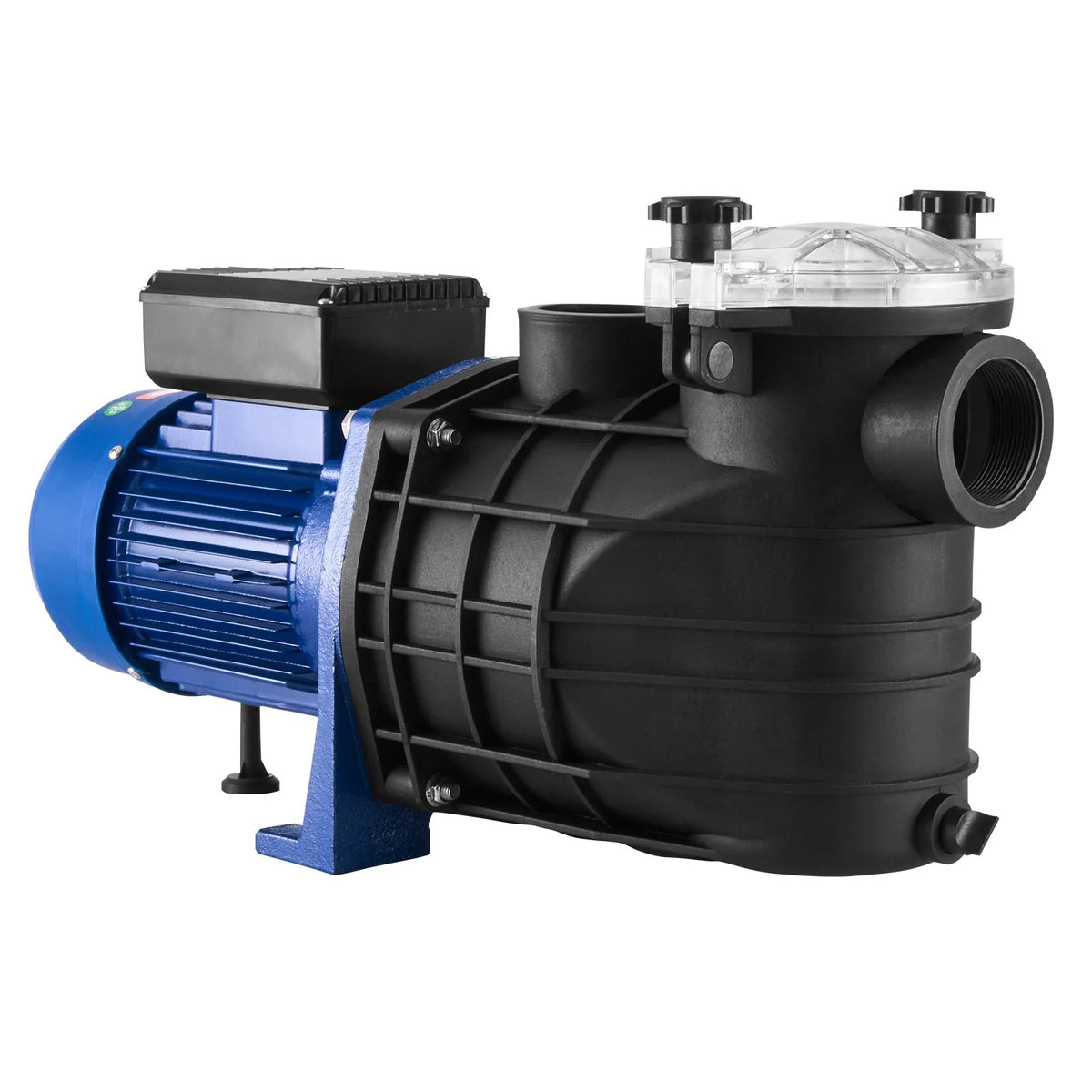 VEVOR virszemes baseina sūknis, 1864 W, viena ātruma režīms, maksimālā plūsma 454 l/min, 220 V, 2850 apgr./min, maksimālais pacēlums 16 m, ar filtra grozu, piemērots virszemes baseiniem, burbuļvannām un SPA, UL sertificēts