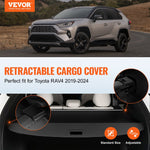 VEVOR izvelkamais bagāžnieka pārsegs Toyota RAV4 (2019–2024) – uzlabots modelis