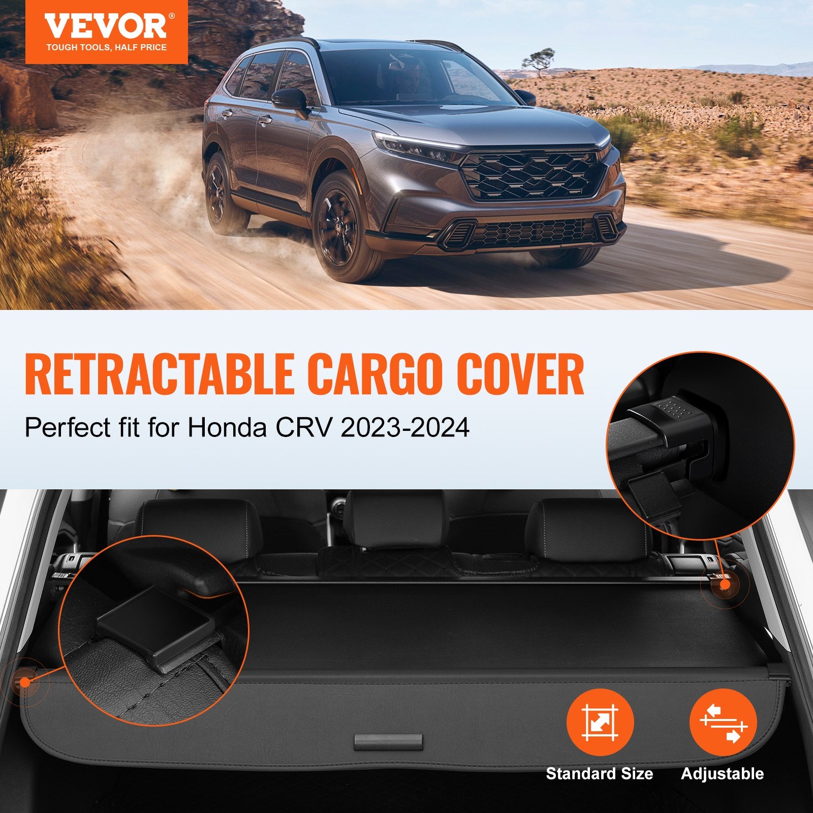 VEVOR Kokkupandav pagasikate Honda CR-V 2023-2024 jaoks