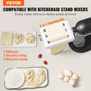 VEVOR Pasta Piederums KitchenAid Mikserim, 3-IN-1 Nerūsējošā Tērauda Ruļļa Griezējs, Spaghetti un Fettuccine Griezēji, 8 Biezuma Regulēšanas Poga
