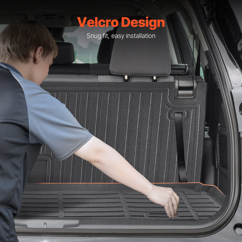 VEVOR cargo mat and backrest mat, TPE material, adapted to Kluger and Highlander 2020-2024