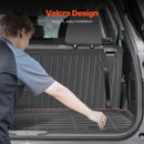 VEVOR cargo mat and backrest mat, TPE material, adapted to Kluger and Highlander 2020-2024