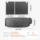 VEVOR cargo mat and backrest mat, TPE material, adapted to Kluger and Highlander 2020-2024