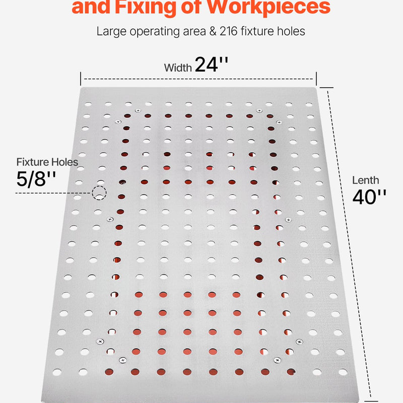 VEVOR welding table 1020 x 610 mm - welding work surface with static load capacity up to 363 kg