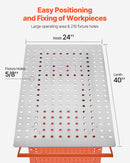 VEVOR welding table 1020 x 610 mm - welding work surface with static load capacity up to 363 kg