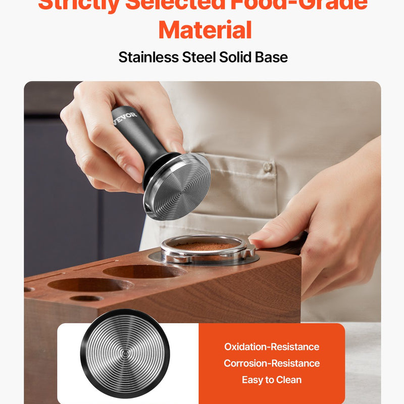 VEVOR 53 mm Espresso tampers, nerūsējošā tērauda ar atsperi