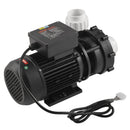 VEVOR divu ātrumu SPA sūknis, 48 rāmis, 1100 W augstais režīms 35 m³/h ar 13 m pacēlumu vai 250 W zemais režīms 14 m³/h ar 2,8 m pacēlumu, Ø50 mm pieslēgums ar 90° grozāmu savienojumu, TÜV sertificēts
