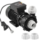 VEVOR divu ātrumu SPA sūknis, 56 rāmis, 1600 W augstais režīms 39 m³/h ar 15 m pacēlumu vai 400 W zemais režīms 19 m³/h ar 3,9 m pacēlumu, Ø50 mm pieslēgums ar 90° grozāmu savienojumu, TÜV sertificēts
