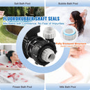 VEVOR divu ātrumu SPA sūknis, 56 rāmis, 1900 W augstais režīms 43 m³/h ar 18 m pacēlumu vai 450 W zemais režīms 21,5 m³/h ar 4,4 m pacēlumu, 2″ pieslēgums ar 90° grozāmu savienojumu, TÜV sertificēts