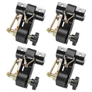 VEVOR kāpņu statņa spriegšanas siksnas, 38 mm platas × 2,25 m garas, ar dubultiem J-āķiem, piemērotas 47,6–50,8 mm melnā apaļā caurulē, smagajam kravas fiksēšanai līdz 226,8 kg, ar sprādzes bloķēšanas mehānismu (4 gab.)