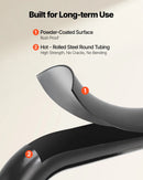 VEVOR 3 pakāpju saliekamās kāpnes ar platu pretslīdes pakāpienu un ērtu rokturi, pārnēsājamas tērauda kāpnes ar 272 kg nestspēju, lietošanai virtuvē, mājās un birojā, melnas