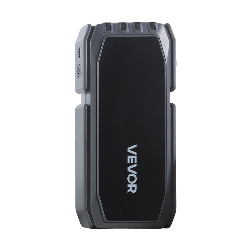 VEVOR auto iedarbināšanas starteris 1500 A, 12 V portatīvs litija akumulatora pastiprinātājs ar starta kabeļiem un 3 režīmu LED lukturīti, piemērots benzīna dzinējiem līdz 6 l un dīzeļdzinējiem līdz 4 l