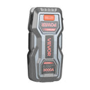 VEVOR auto iedarbināšanas starteris 3000 A, 12 V portatīvs litija akumulatora pastiprinātājs ar starta kabeļiem un 3 režīmu lukturīti, piemērots benzīna dzinējiem līdz 9 l un dīzeļdzinējiem līdz 7 l