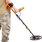 VEVOR ūdensizturīgs metāla detektors, 30,5 cm spole, profesionāls uzlādējams zelta detektors, regulējams 99–127 cm, LCD ekrāns, 7 režīmi, uzlabots DSP čips, Bluetooth austiņas, IP68 aizsardzība zelta un dārgumu meklēšanai