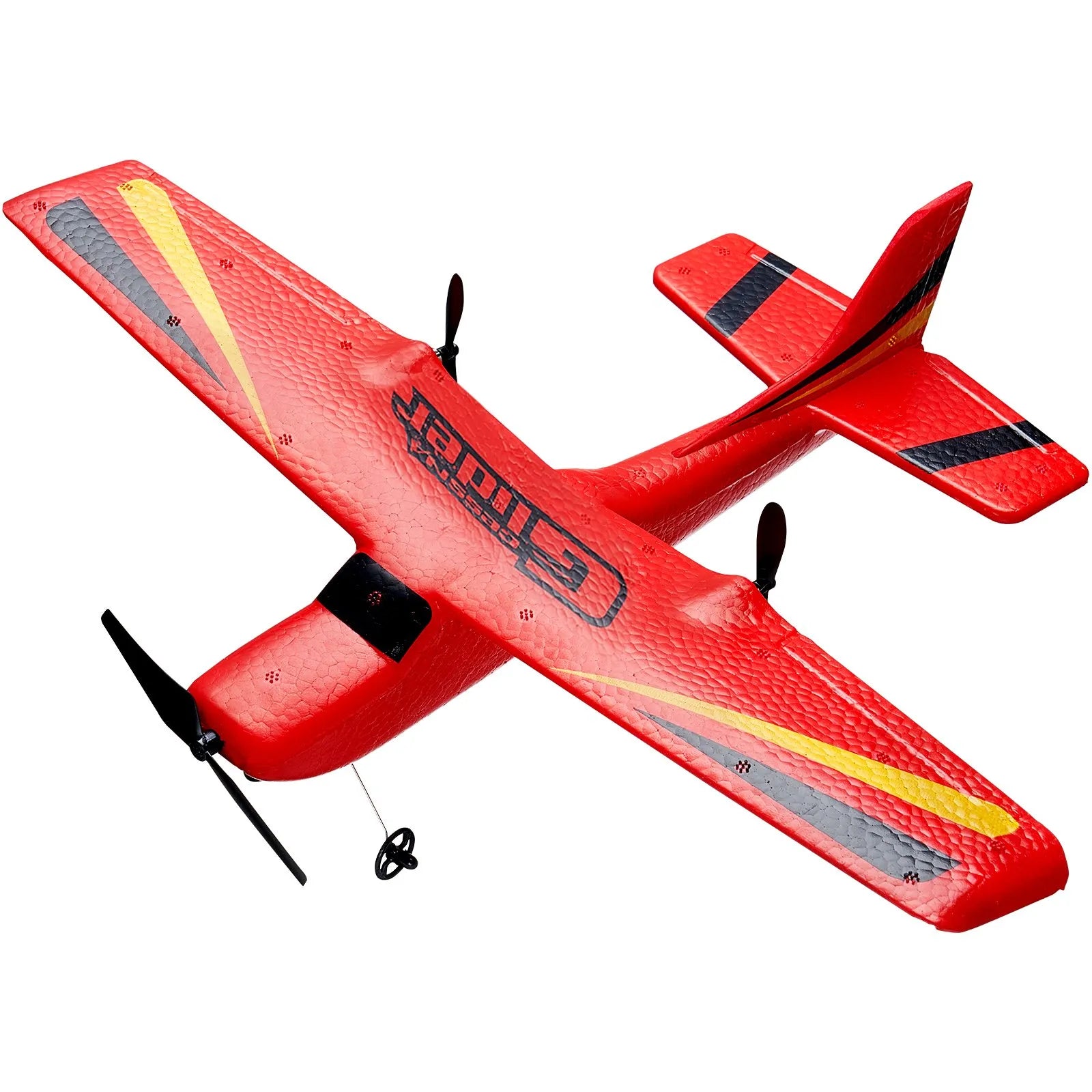 VEVOR RC lidmašīna, 2,4 GHz divkanālu tālvadības lidmodelis ar 6 asu žiroskopisko stabilizatoru, gatava lidošanai, ar 2 baterijām, viegli vadāms planieris pieaugušajiem un bērniem, iesācējiem un jauniešiem.