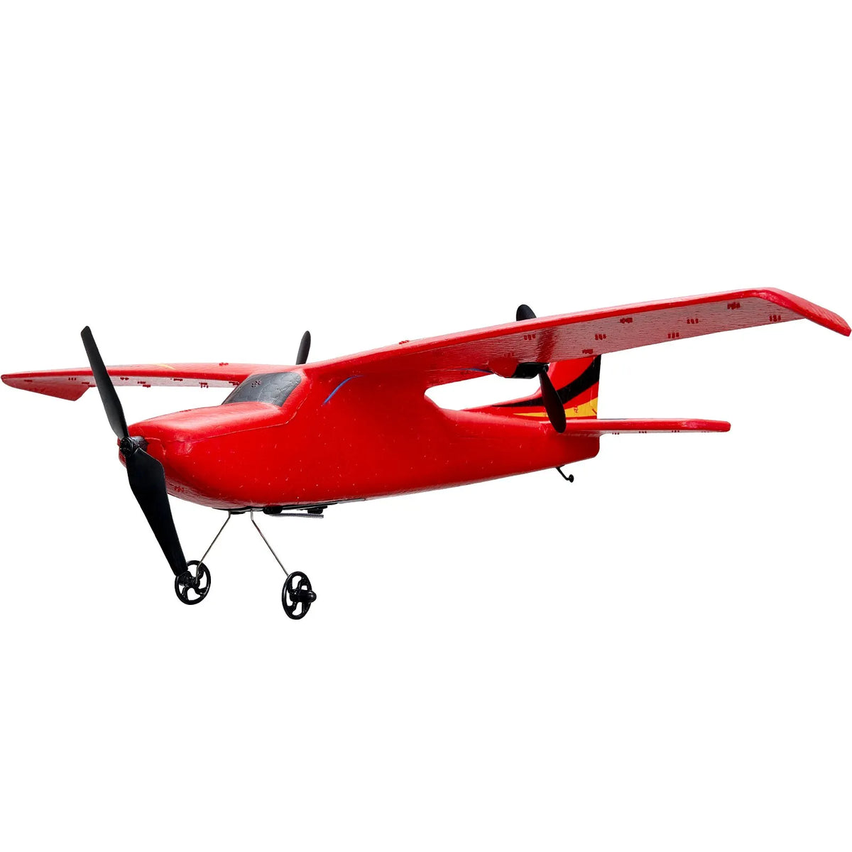 VEVOR RC lidmašīna, 2,4 GHz divkanālu tālvadības lidmodelis ar 6 asu žiroskopisko stabilizatoru, gatava lidošanai, ar 2 baterijām, viegli vadāms planieris pieaugušajiem un bērniem, iesācējiem un jauniešiem.