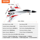 VEVOR RC lidmašīna, 2,4 GHz 4 kanālu tālvadības lidaparāts ar 6 asu žiroskopa stabilizatoru, gatava lidojumam kaujas lidmašīnas tipa RC lidmašīna ar 2 akumulatoriem, viegli vadāms RC planieris pieaugušajiem, bērniem un iesācējiem.
