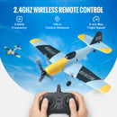 VEVOR RC lidmašīna, 2,4 GHz 3 kanālu tālvadības lidaparāts ar 6 asu žiroskopa stabilizatoru, gatava lidojumam kaujas lidmašīnas tipa RC lidmašīna ar 2 akumulatoriem, viegli vadāms RC planieris pieaugušajiem, bērniem un iesācējiem