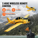 VEVOR RC lidmašīna, 2,4 GHz 4 kanālu tālvadības treniņlidaparāts ar 6 asu žiroskopa stabilizatoru, gatava lidojumam, ar 2 akumulatoriem, viegli vadāms RC planieris pieaugušajiem, bērniem un iesācējiem