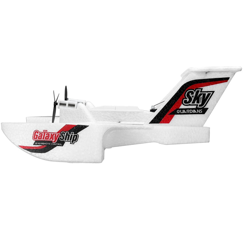 VEVOR RC lidmašīna ar 2,4 GHz tālvadību, 3 kanāli, 6 asu žiroskopa stabilizators, gatava lidojumam amfībijas tipa lidmašīna ar 2 akumulatoriem, viegli vadāms planieris pieaugušajiem un bērniem