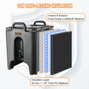 VEVOR izolētais dzērienu dozators, 37,9 L, pārtikas kvalitātes LL9450UP karsto un auksto dzērienu termo trauks ar 3 cm PU izolācijas slāni un divpakāpju krānu, piemērots restorāniem un dzērienu tirdzniecības vietām