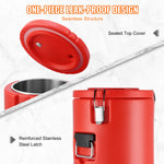 VEVOR Stainless Steel Thermal Beverage Dispenser, 17.2 L Insulated Container for Hot and Cold Beverages with a Faucet, suitable for tea, coffee, and water in restaurants and beverage retail outlets
