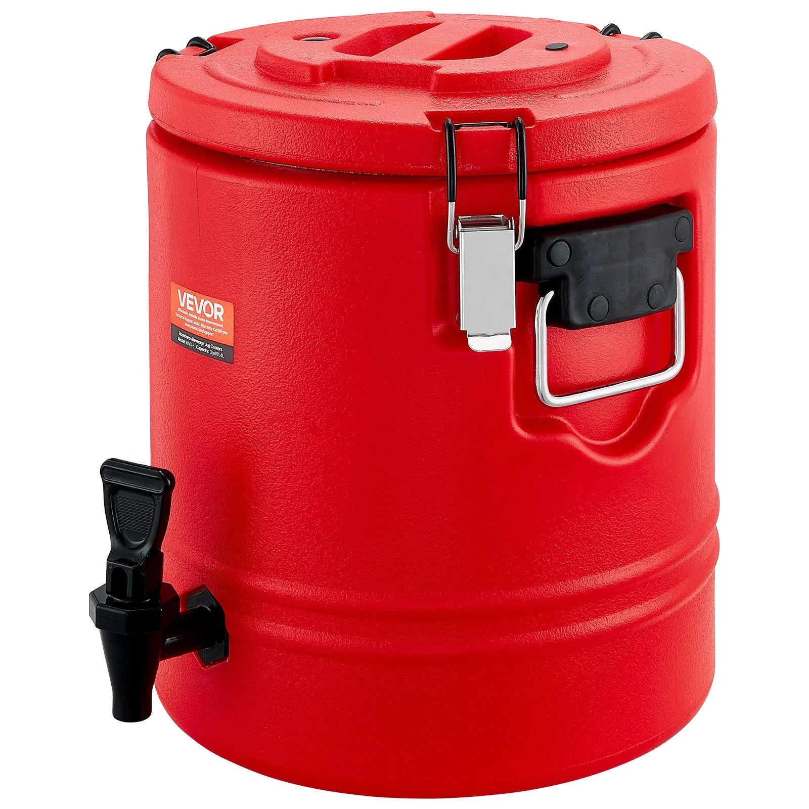 VEVOR izolētais dzērienu dozators, 11,4 L (3 gal) termo trauks karstiem un aukstiem dzērieniem ar krānu, pārtikas kvalitātes dzērienu konteiners ar 304 nerūsējošā tērauda iekšpusi, piemērots tējai, kafijai, restorāniem un āra pasākumiem