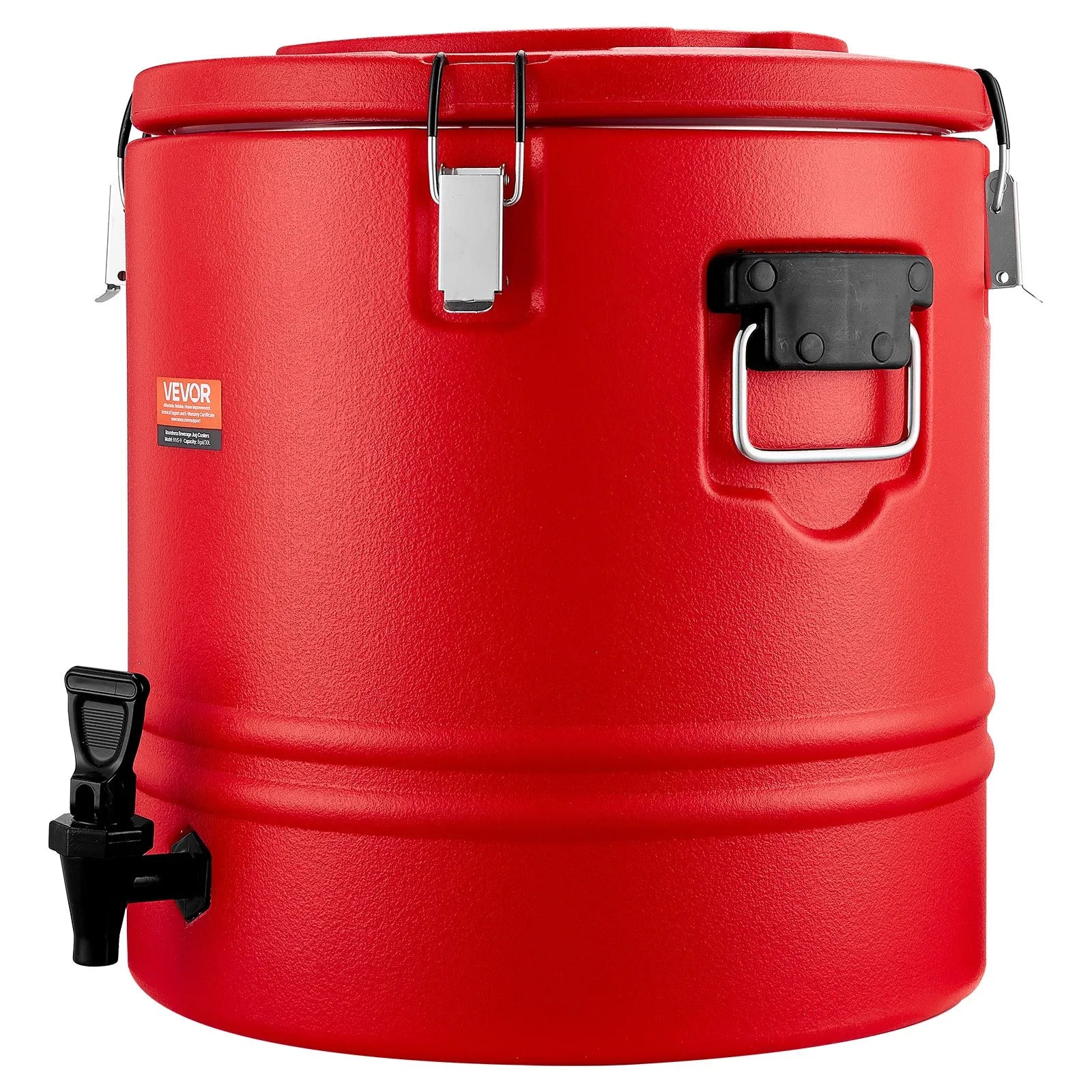 VEVOR izolētais dzērienu dozators, 30,3 L (8 gal) termo trauks karstiem un aukstiem dzērieniem ar krānu, pārtikas kvalitātes dzērienu konteiners ar 304 nerūsējošā tērauda iekšpusi, piemērots tējai, kafijai, restorāniem un āra pasākumiem