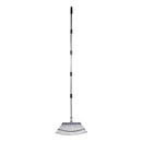 VEVOR Lapu grābeklis, 25 metāla zobi, regulējams 46,5 cm darba platums, 92,5–185 cm rokturis, nerūsējošais tērauds