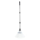 VEVOR Lapu grābeklis, 18 metāla zobi, regulējams 19,5–43,5 cm darba platums, 82–141 cm rokturis, nerūsējošais tērauds