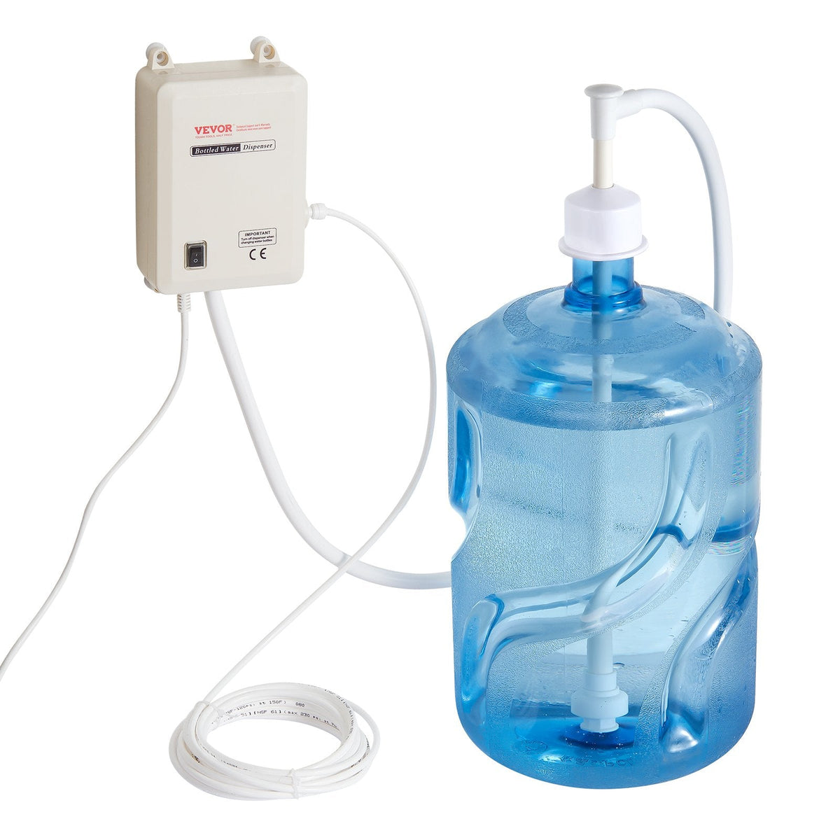VEVOR Ūdens sūkņa sistēma pudelēm – 3,8 L/min, 2,8 bar, ūdens dozēšanas sūknis ar 6 m PE cauruli