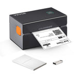 VEVOR termodrukas etiķešu printeris, 300 DPI, 4×6 sūtījumu etiķetēm, Bluetooth, automātiska etiķešu atpazīšana, saderīgs ar Windows, macOS, Linux, Chromebook, Android, iOS, Amazon, eBay, Etsy u.c., melns