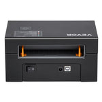 VEVOR termodrukas etiķešu printeris, 300 DPI, 4×6 sūtījumu etiķetēm, Bluetooth, automātiska etiķešu atpazīšana, saderīgs ar Windows, macOS, Linux, Chromebook, Android, iOS, Amazon, eBay, Etsy u.c., melns