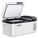 VEVOR automašīnas ledusskapis–saldētava, kompresora dzesētājs DC 12/24 V un AC 100–240 V, temperatūras diapazons −20 °C līdz +20 °C, ar lietotnes vadību, 15 l ietilpība, 60 W pārnēsājams saldētājs kemperiem, kempingam, laivām un makšķerēšanai