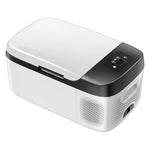 VEVOR automašīnas ledusskapis–saldētava, kompresora dzesētājs DC 12/24 V un AC 100–240 V, temperatūras diapazons −20 °C līdz +20 °C, ar lietotnes vadību, 15 l ietilpība, 60 W pārnēsājams saldētājs kemperiem, kempingam, laivām un makšķerēšanai