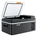 VEVOR automašīnas ledusskapis–saldētava, kompresora dzesētājs DC 12/24 V un AC 100–240 V, temperatūras diapazons −20 °C līdz +20 °C, ar lietotnes vadību, 20 l ietilpība, 60 W pārnēsājams saldētājs kemperiem, kempingam, laivām un makšķerēšanai