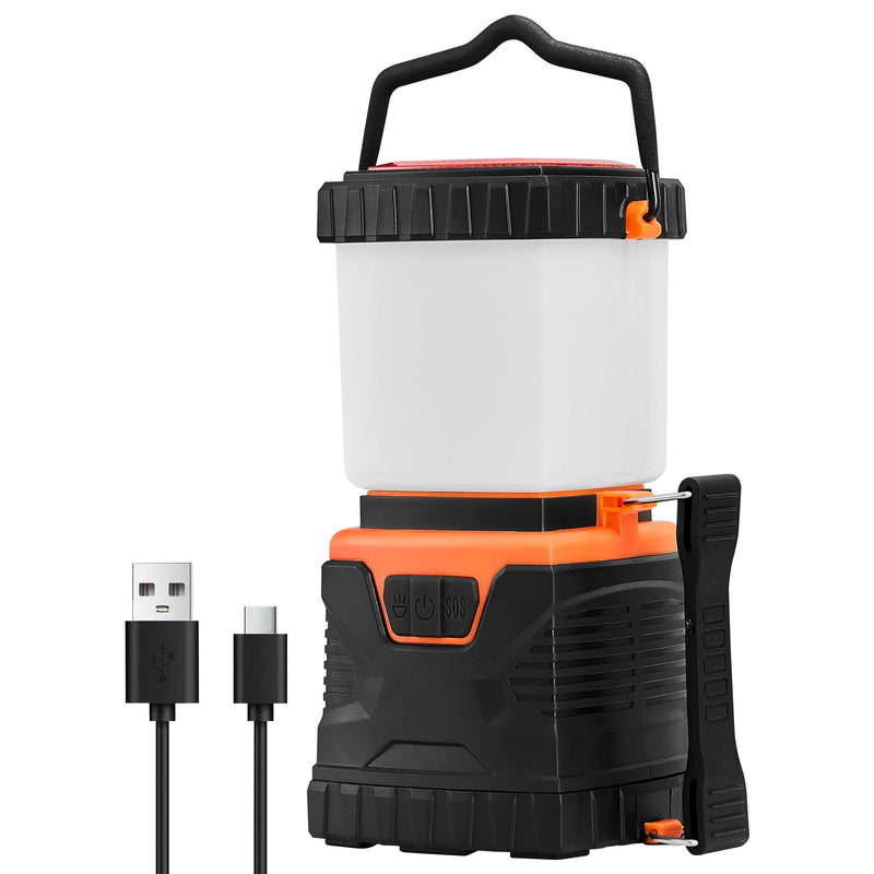 VEVOR 1000Lm LED Kempinga Laterna, Uzlādējama, Pārnēsājama, Āra Piedzīvojumiem