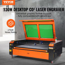 VEVOR 130 W CO₂ lāzera gravēšanas un griešanas iekārta, darba laukums 89 × 140 cm, līdz 500 mm/s, divvirzienu gaisa padeve, saderīga ar LightBurn, CorelDRAW un AutoCAD, Windows, macOS un Linux, kokam, akrilam un audumam