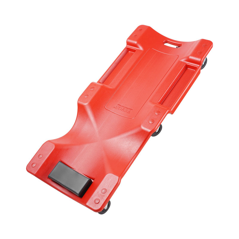 VEVOR 91 cm Mehāniķa Plastmasas Rāpojamais Ratiņkrēsls Auto Remontam, Ripojošs Garāžas Modelis, 159 kg Slodze, HDPE Materiāls