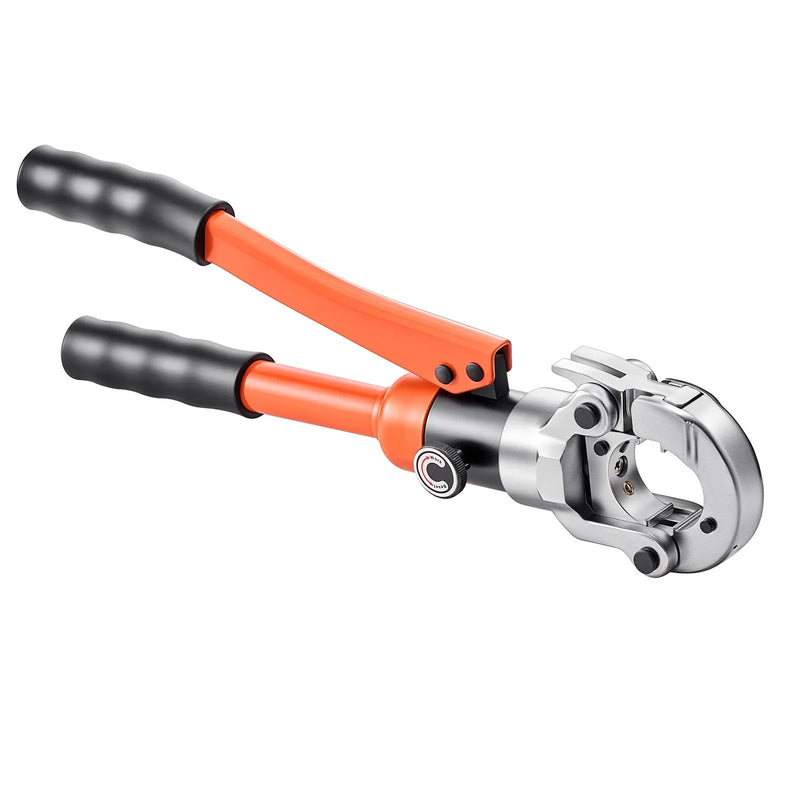 VEVOR hidrauliskais cauruļu presēšanas instruments PEX un alumīnija-plastmasas caurulēm, presēšanas žokļi 16/20/25/32 mm, ar pārnēsāšanas koferi, santehnikas montāžai un remontam