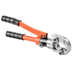 VEVOR hidrauliskais cauruļu presēšanas instruments nerūsējošā tērauda cauruļu veidgabaliem, presēšanas žokļi V12/V15/V18/V22/V28, ar pārnēsāšanas koferi, santehnikas montāžai un remontam