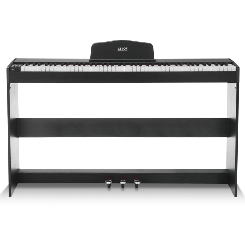 VEVOR 88 taustiņu pilna svarojuma digitālā klaviatūra ar dubulto režīmu un vienkāršu statīva korpusu
