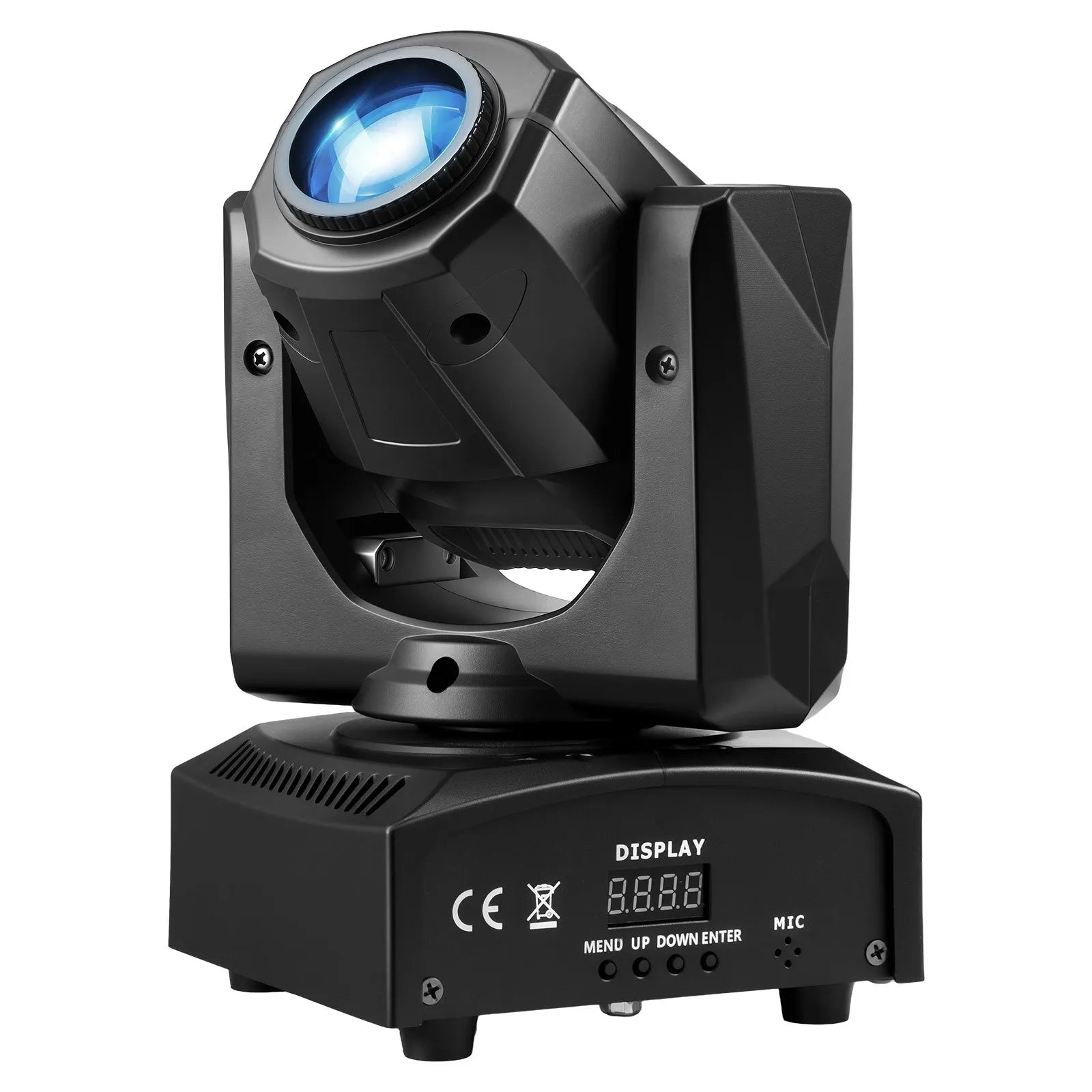 VEVOR 30W RGB kustīgās galvas LED skatuves prožektors, 8 gobo, 8 krāsas, DMX, skaņas vadība