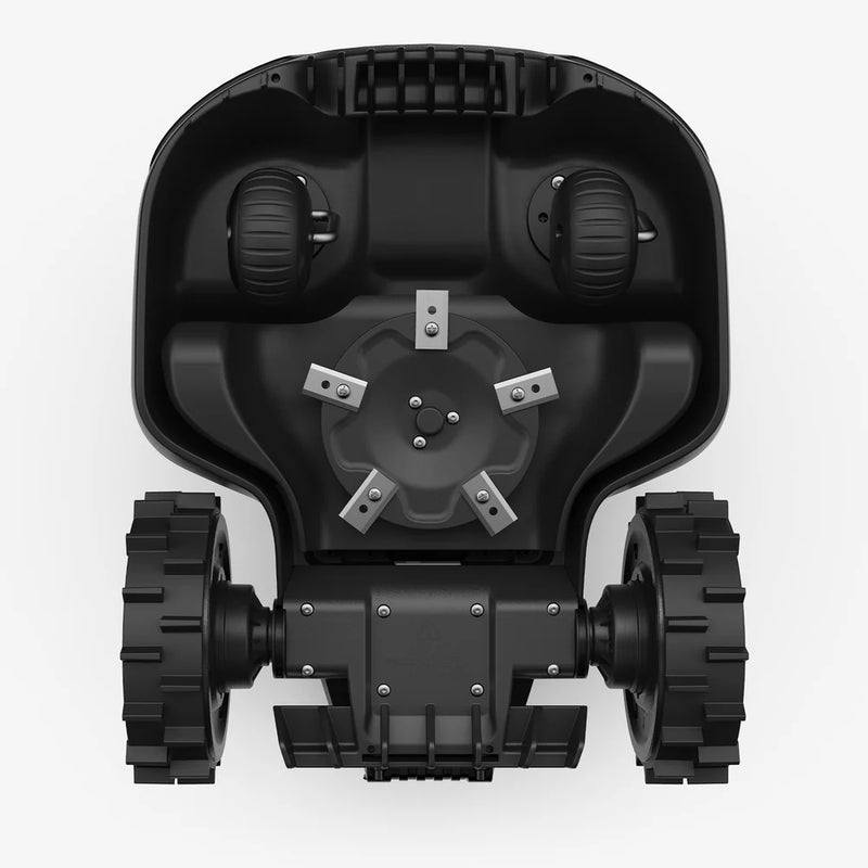 Iepriekšpasūtīšana_1000m²_YUKA mini 2 1000: perimetra vadu nesaturošs robotizēts zāles pļāvējs