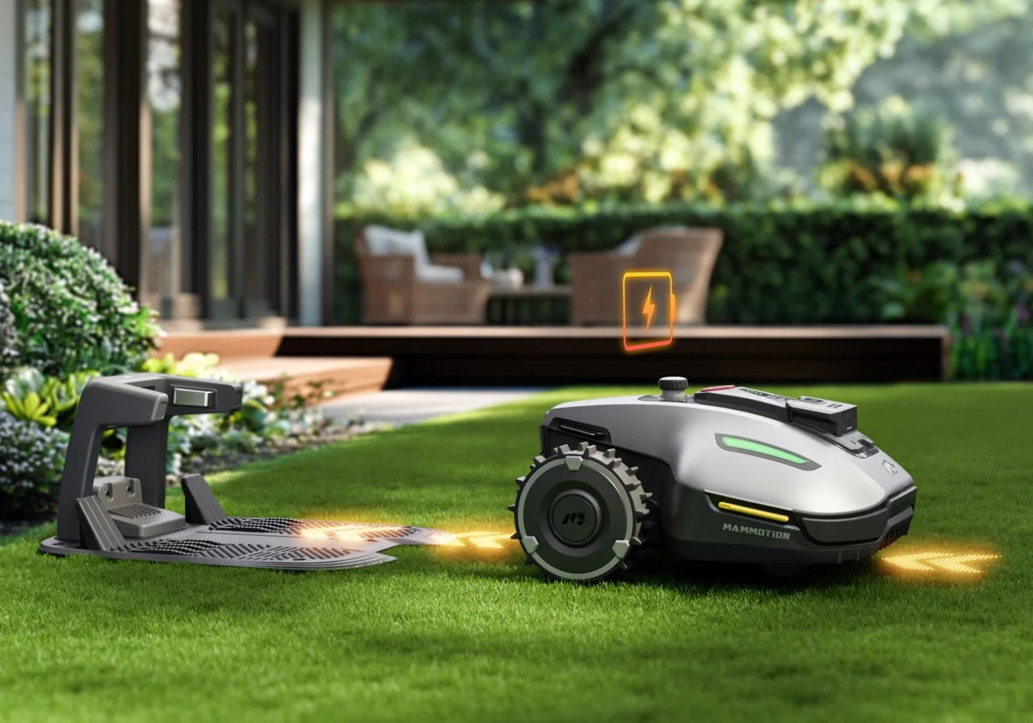 Dāvanā mājiņa_800m²_Mammotion YUKA Mini 2 800m² bezvadu robotzāles pļāvējs līdz 800 m²