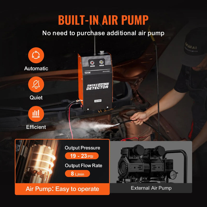 Automobiļu dūmu testeris EVAP sistēmu un degvielas noplūžu noteikšanai