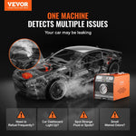 VEVOR automobiļu dūmu noplūžu detektors ar iebūvētu gaisa sūkni un spiediena manometru, divu režīmu EVAP diagnostikas testa iekārta vakuuma, degvielas un cauruļvadu sistēmu pārbaudei