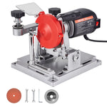 VEVOR ripzāģa asmeņu asināšanas iekārta 140 W 5700 apgr./min ar 100 mm keramikas un dimanta slīpripām, piemērota 90–400 mm diametra ripzāģa asmeņiem